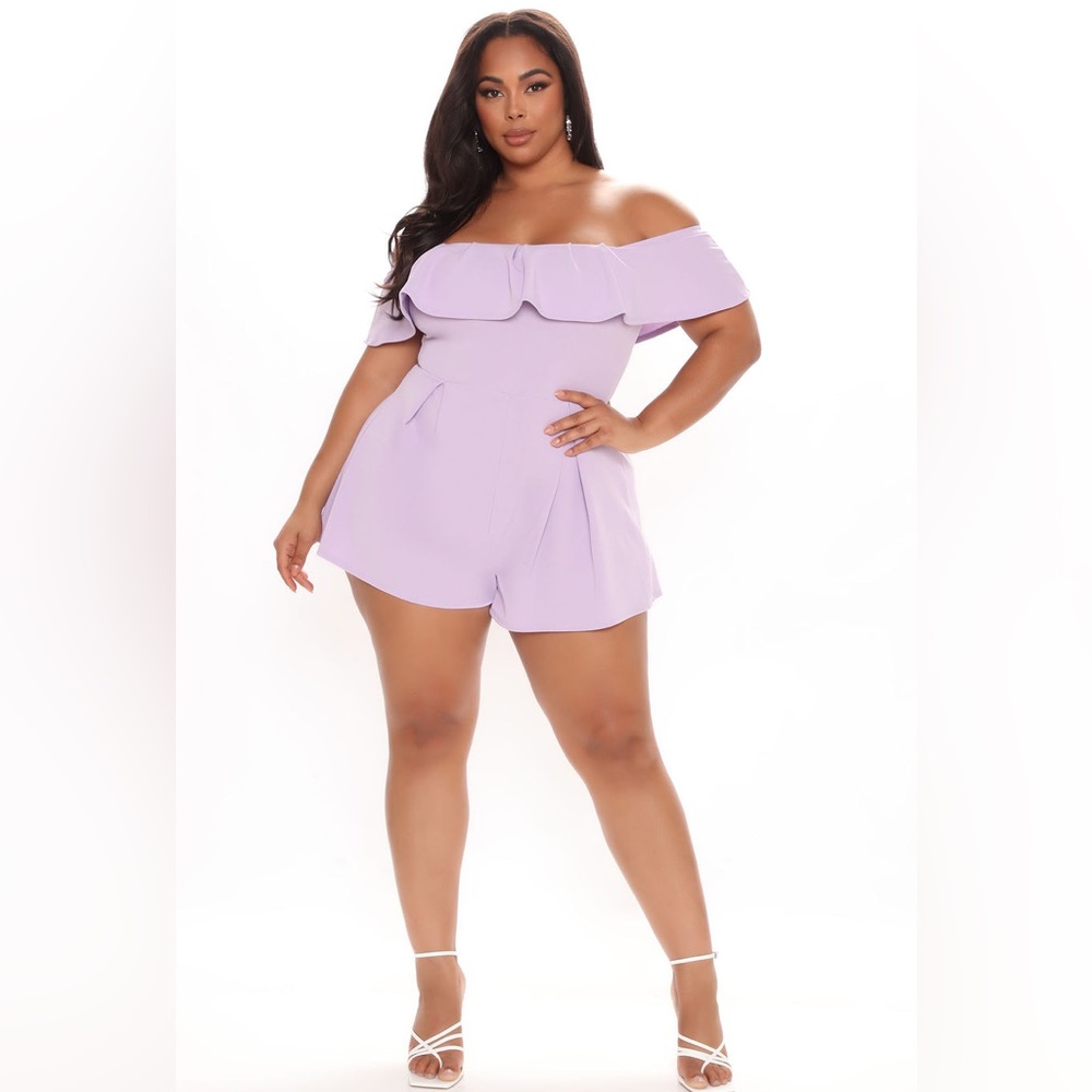 NWT Plus Size Fashion Nova Lavender In My Feelings Romper